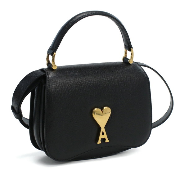 Ami Paris 2-Way Handbag Black - Picture 1 of 7